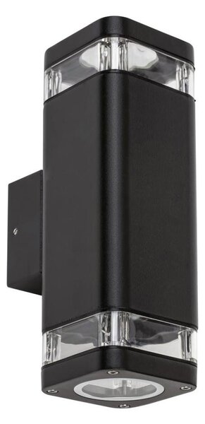 Rabalux - Vonkajšie nástenné svietidlo 2xGU10/25W/230V IP44 čierna