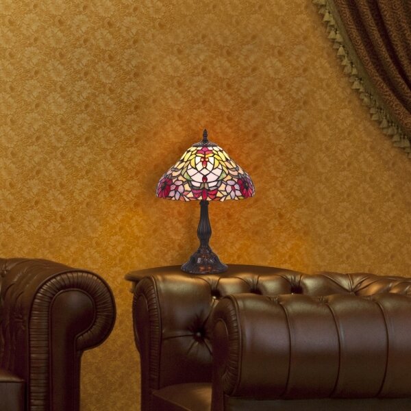 Rabalux 8090 - Tiffany vitrážová stolná lampa MIRELLA 1xE27/60W/230V
