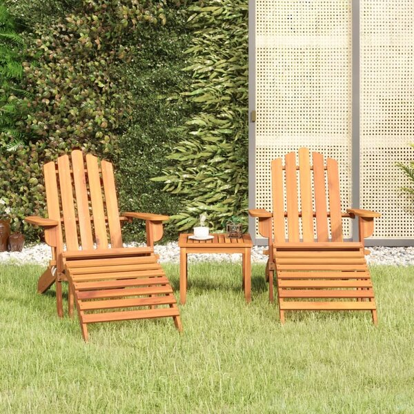 Maison Exclusive - 3-dielna záhradná sedacia súprava Adirondack akáciový masív