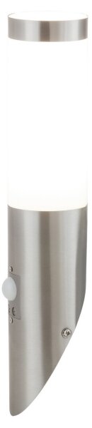 Rabalux 8266 - Vonkajšie svietidlo so senzorom INOX TORCH 1xE27/25W/230V IP44