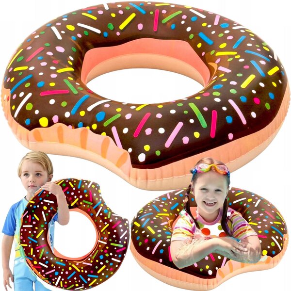 Tg48122B Donut Hnedé Pláové Nafukovacie Koleso
