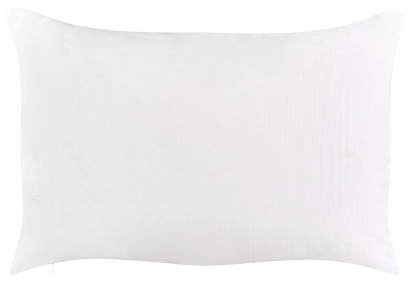 Sada 2 záhradných vankúšov modrá a ružová so vzorom pávieho peria polyester 40 x 60 cm moderné vodoodolné vankúše
