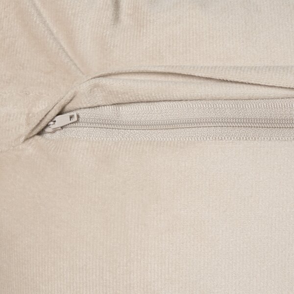 Sada 2 dekoratívnych vankúšov svetlobéžová zamat 50 x 30 cm vankúše s mašľami bytové doplnky