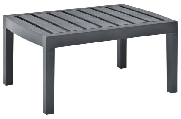 Maison Exclusive - Záhradný stôl antracit 78x55x38 cm plast