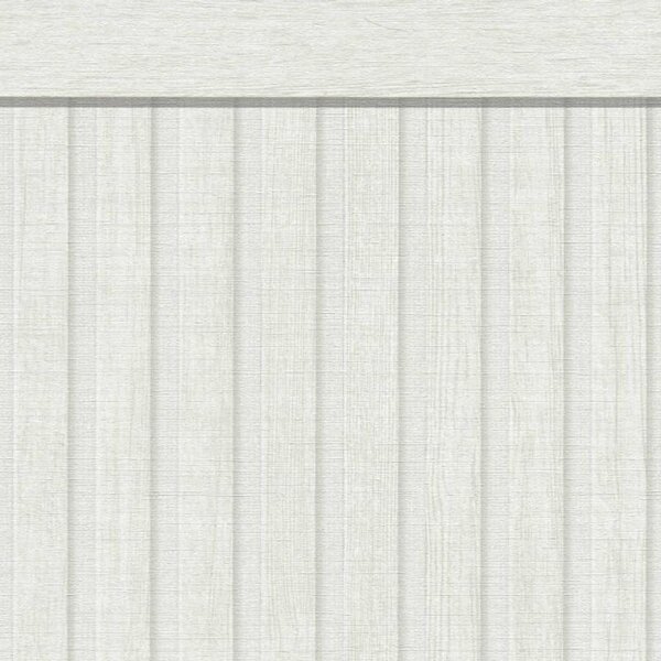 Vliesové fototapety - stenový panel 39744-3, rozmer 500 cm x 106 cm, lamely drevo biele, A.S. Création