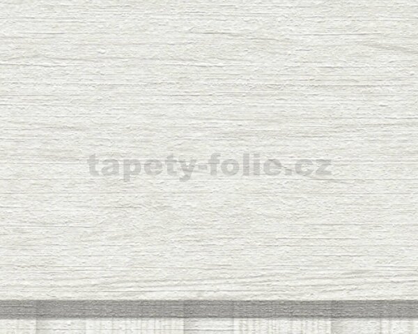 Vliesové fototapety - stenový panel 39744-3, rozmer 500 cm x 106 cm, lamely drevo biele, A.S. Création