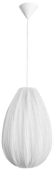 Závesná lampa sivé látkové tienidlo z bavlny moderný dizajn osvetlenie do obývacej izby