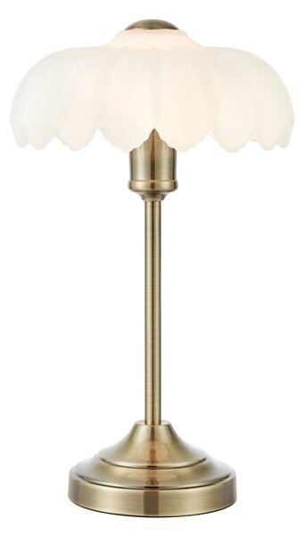 Markslöjd 109179 - Stolová lampa KURAGE 1xE27/60W/230V mosadz/biela
