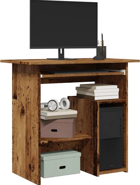 Maison Exclusive – písací stôl v štýle starého dreva 80 x 45 x 74 cm drevený materiál