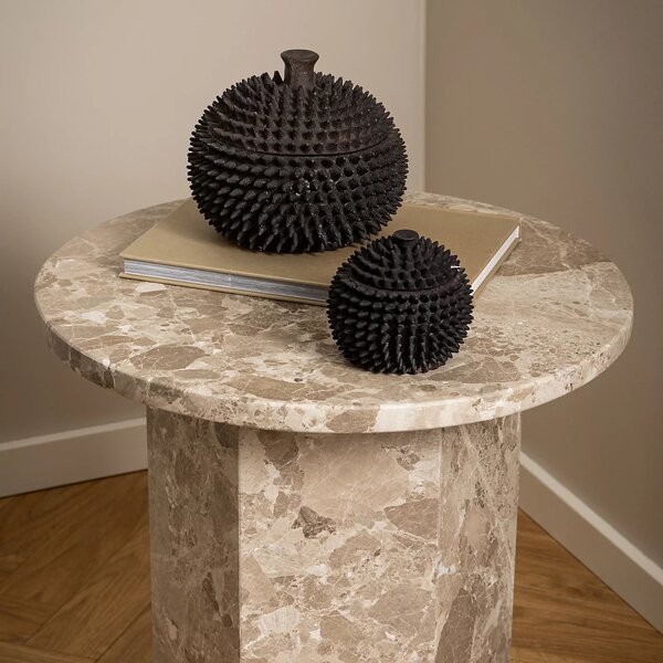 Actona Odkladací stolík Naxos 50 cm mramor Latte