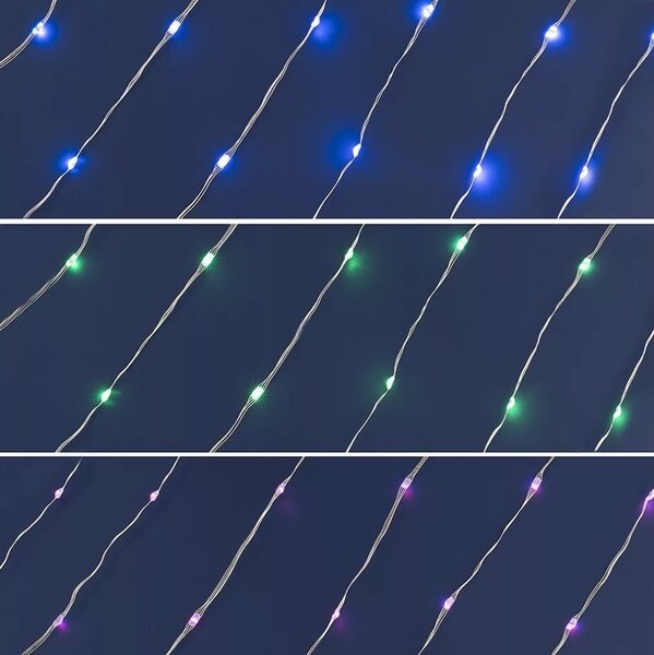 LED RGB Vianočný stmievateľný reťaz 100xLED/29 funkcií 10,4m