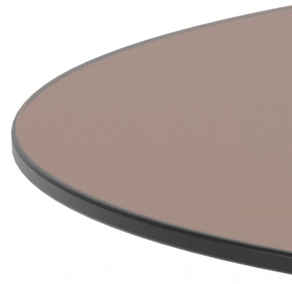 Actona Konferenční stolek Dunsley 70 cm hnědý/bronzový