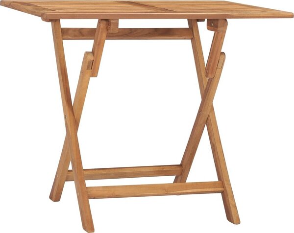 Maison Exclusive - Skladací záhradný jedálenský stôl 90x60x75 cm tíkový masív