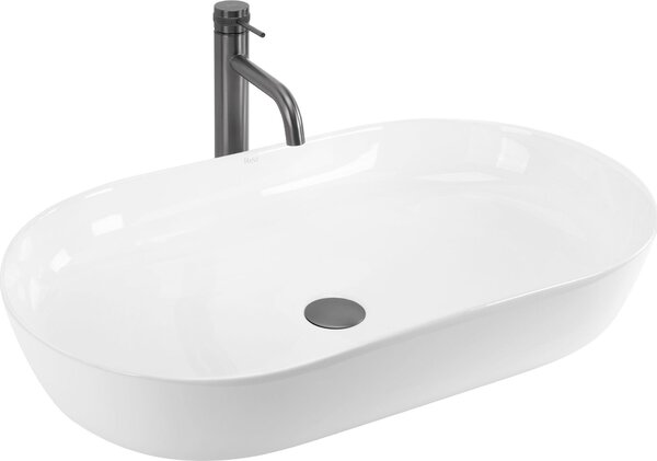 Umývadlo Na Dosku Rea Cleo 71 White
