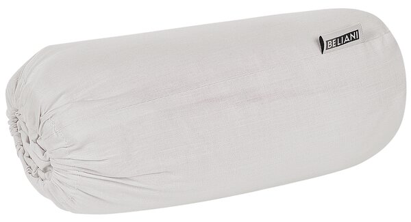 Napínacie prestieradlo svetlosivé bavlnené 140 x 200 cm elastické okraje klasická posteľná plachta textílie do spálne