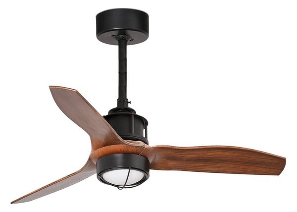 FARO 33425WT1N - LED stmievateľný ventilátor JUST FAN S 16W/230V, priemer 81 cm, hnedá/čierna WT + DO