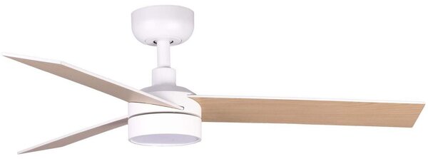 FARO 34295WT1S - LED stmievateľný ventilátor RUDDER S 18 W/230 V CCT priemer 106 cm béžová/biela WT + DO