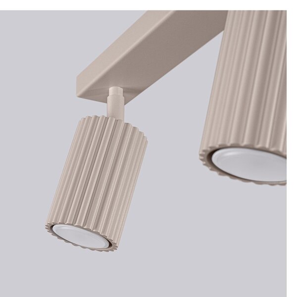 Taupe kovové bodové svietidlo 6,5x30 cm Gleam – Sollux