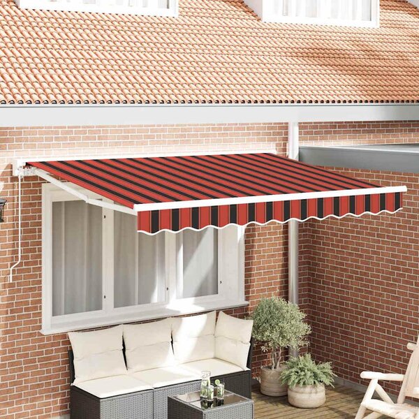 Maison Exclusive – Rám markízy v oranžovej a čiernej farbe, 250 x 200 cm