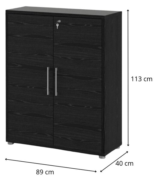 Tvilum Kancelářská skříňka Office 89 cm černá