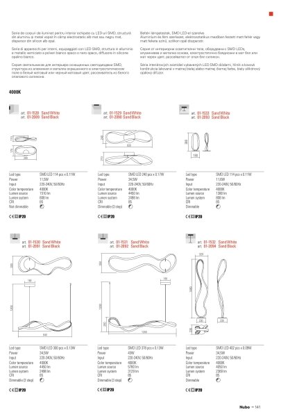 Redo 01-1532 - LED Stmievateľná stojacia lampa NUBO LED/34,5W/230V biela