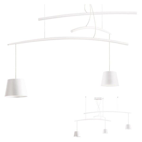 Redo 01-1524 - LED Luster na lanku LOLLI 3xLED/6W/230V biela