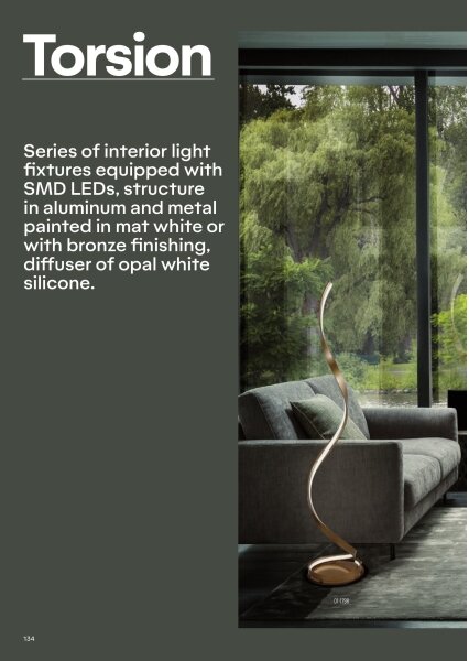 Redo 01-1816 - LED stolová lampa TORSION LED/11W/230V bronzová