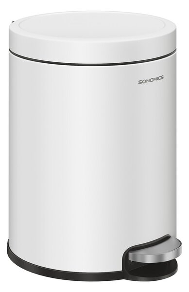 SONGMICS Odpadkový kôš Jelis 6 L biely