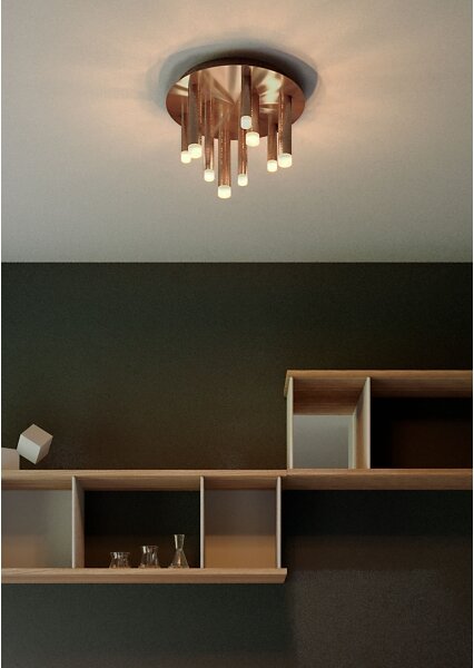 Redo 01-2040 - LED Stropné svietidlo MADISON 9xLED/4W/230V meď