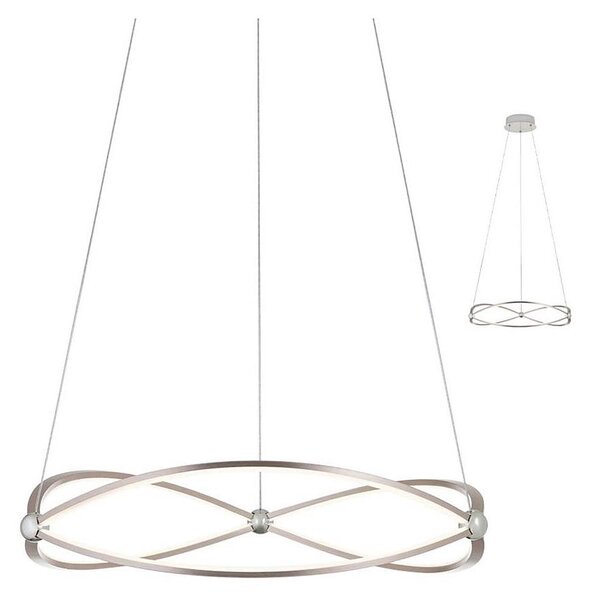 Redo 01-2251 - LED Stmievateľný luster na lanku QUARK LED/43W/230V 3000K chróm