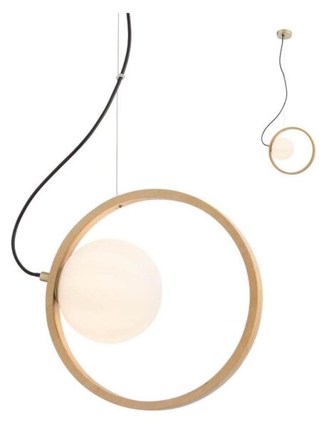 Redo 01-2319 - Luster na lanku KLEIDI 1xE14/28W/230V pr. 27 cm hnedá