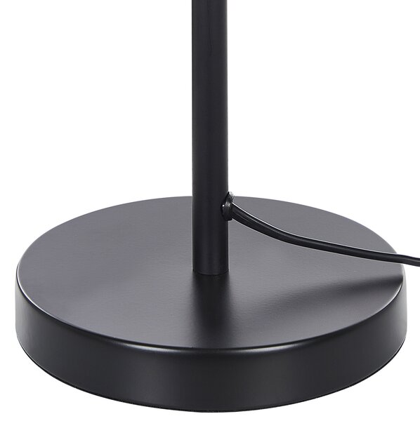 Stolná lampa zlatá čierna kov lesklá povrchová úprava 44 cm okrúhle kupolovité tienidlo nočný stolík osvetlenie moderný štýl obývačka spálňa