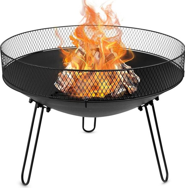 Kovový krb 60 cm: Bezpečné ohnisko na záhradu/terasu