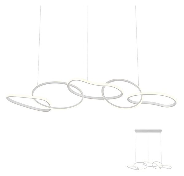 Redo 01-2597 - Stmievateľný LED luster na lanku BIAS LED/108,6W/230V 3000K biela