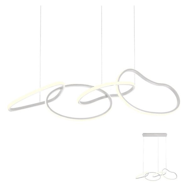 Redo 01-2594 - LED stmievateľný luster na lanku BIAS LED/87,4W/230V 3000K biela