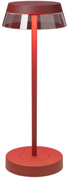 Redo 90311- LED Stmievateľná stolná lampa ILUNA LED/2,5W/5V 3000 mAh IP65 červená