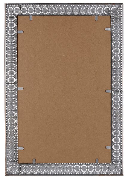 Nástenné zrkadlo medené kovové 60 x 90 cm ozdobný rám dekoratívny doplnok marocký štýl