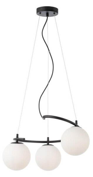 Redo 01-2716 - Luster na lanku VOLLEY 3xE14/28W/230V čierna