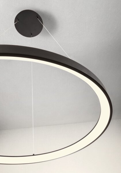 Redo 01-2677- LED Stmievateľný luster na lanku ICONIC LED/60W/230V pr. 78 cm čierna
