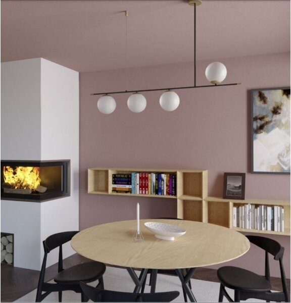 Redo 01-2949 - Luster na lanku ESSENTIAL 4xE14/28W/230V