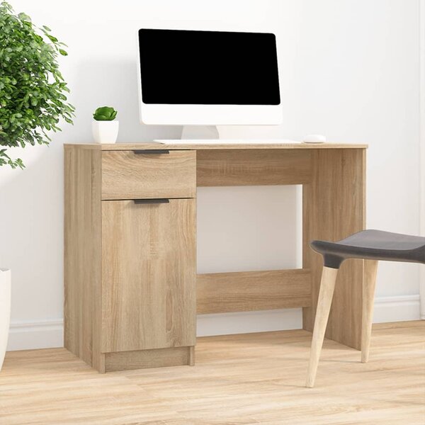 Maison Exclusive - písací stôl Sonoma dub 100x50x75 cm drevený materiál