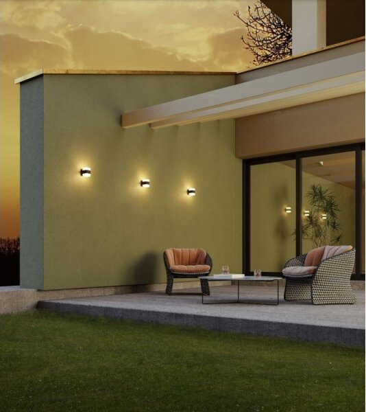 Redo 90492 - LED Vonkajšie nástenné svietidlo TOK LED/14,8W/230V IP44 antracit