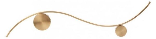 Redo 01-3112 - LED Nástenné svietidlo WAVE LED/11W/230V mosadz