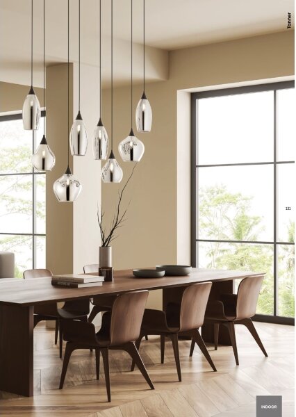 Redo 01-3190 - Luster na lanku TANNER 1xE14/28W/230V pr. 15 cm
