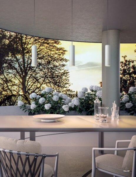 Redo 90570 - LED Vonkajšie závesné svietidlo KLOU LED/9W/230V IP54 biela
