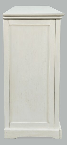 LivinHill Komoda Avola 165 cm z masivu bílá