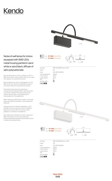Redo 01-3465 - LED Obrazové svietidlo KENDO LED/6W/230V 34,4 cm CRI 92 čierna