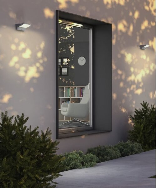 Redo 90587 - LED vonkajšie svietidlo so senzorom FLIP LED/20W/230V 3000K IP54 antracit