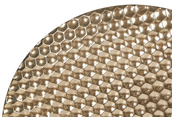 Nástenná dekorácia zlatá železná ozdoba na stenu metalické doplnky glamour štýl