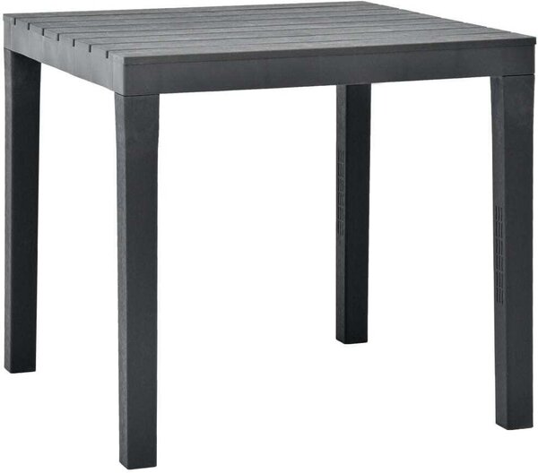 Maison Exclusive - Záhradný stôl antracit 78x78x72 cm plast